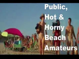 Na sandfly javno vroče, lascivious plaža amaterji!