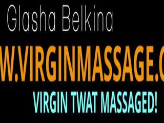 Glasha Belkina, fantastic tempting virgin lesbian massage