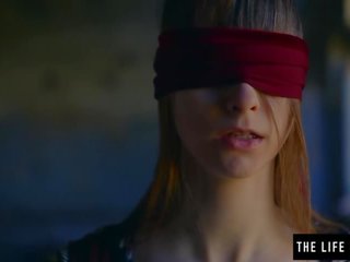 Straight damsel is blindfolded by lesbian before she orgasms porn movs