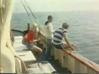 Vintage Group On A Boat